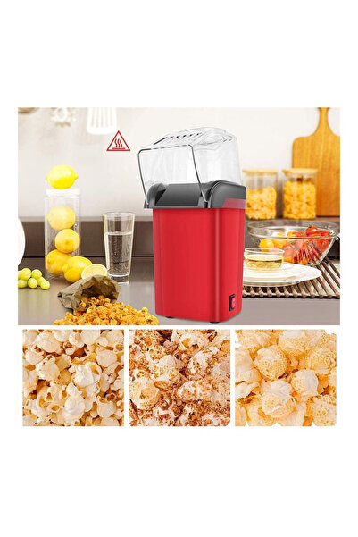 Generic Hot Air Popcorn Machine 1200W 1.8L JYDQ-01H Red