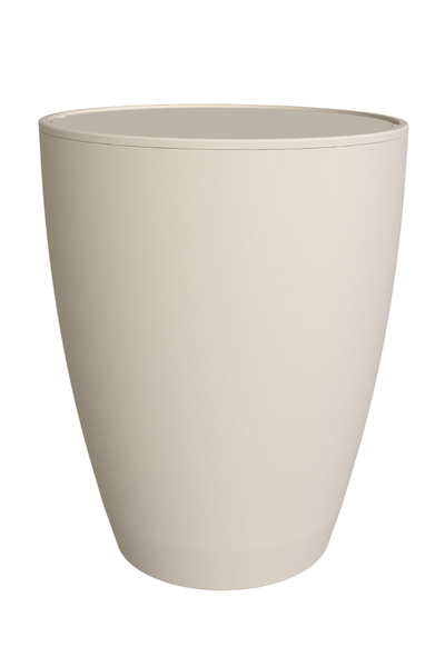 Prima Nova Pure 2-Piece Bathroom Set Trash Can + Toilet Brush