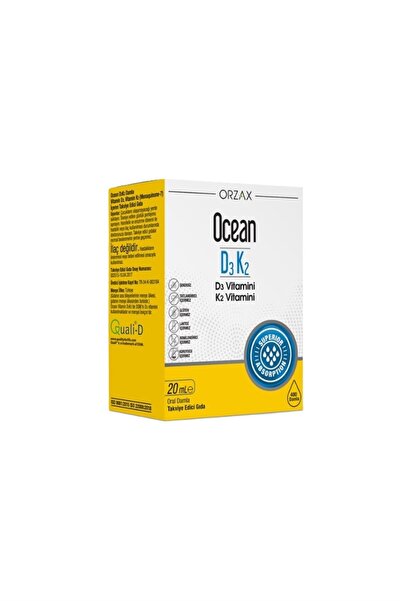 Ocean Vitamin D3K2 1000IU (400 damla) 20ml