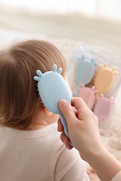 Vi Caro 1 Adet Bebek Çocuk Kolay Saç Açan Silikon Uçlu Saç Tarağı Saça Zarar ...