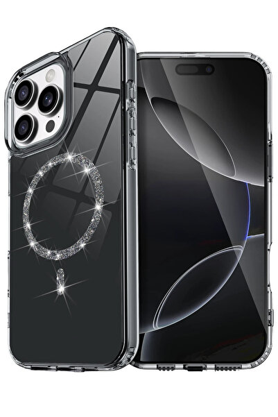 NewFace غطاء Live Diamond Magsafe متوافق مع هاتف iPhone 16 Pro Max (103826) -...