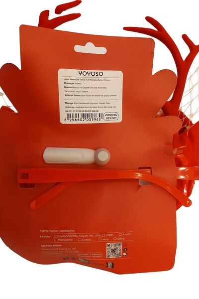 YOYOSO Ochelari cu detalii de cerb de Anul Nou