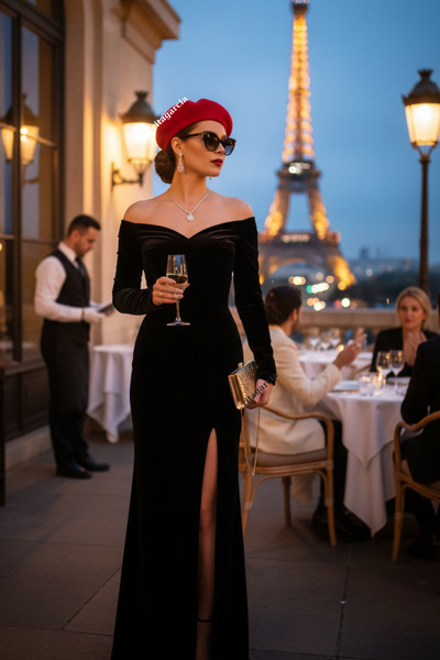 Ritagarcia Французька фетрова шапка червоного художника