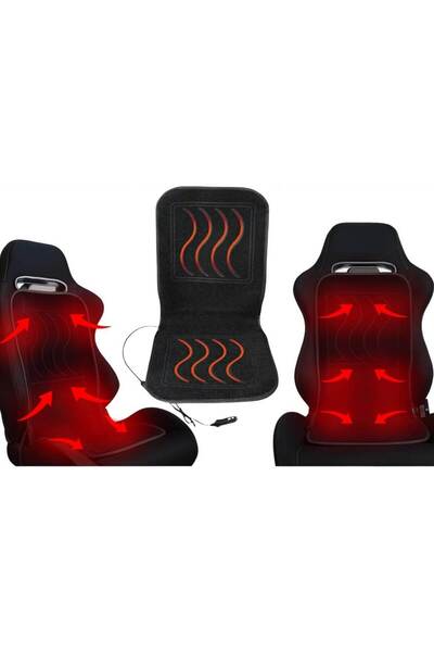 Efe Heated, Heated, Heated Auto Seat Cushion with 12 Volt Lighter and On/Off Button