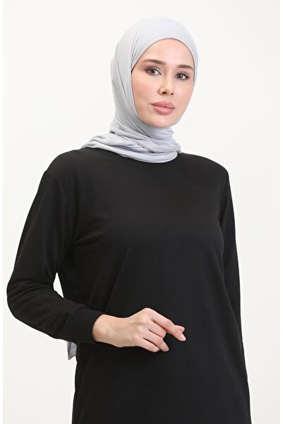 sefamerve Černá sportovní tunika s rozparkem - 0529-01