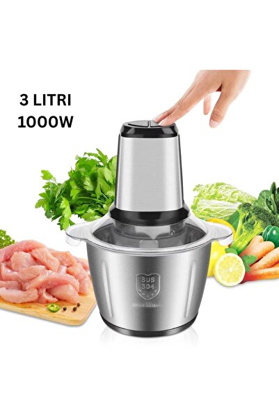 OEM Electric chopper 1000W, 3L stainless steel bowl – fast chopping, large capacity and perfect results