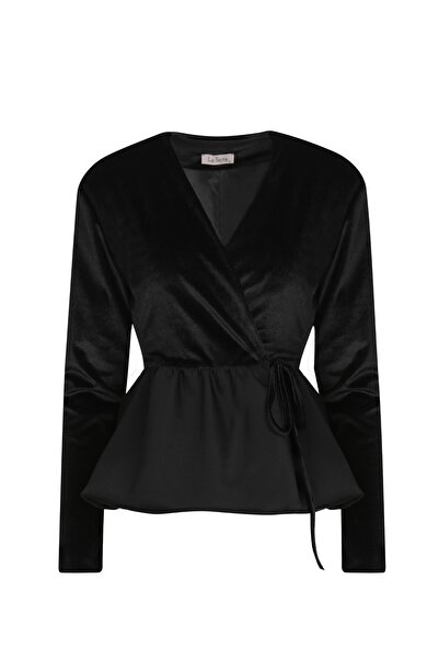 La Sarta Valano Velvet Black Jacket