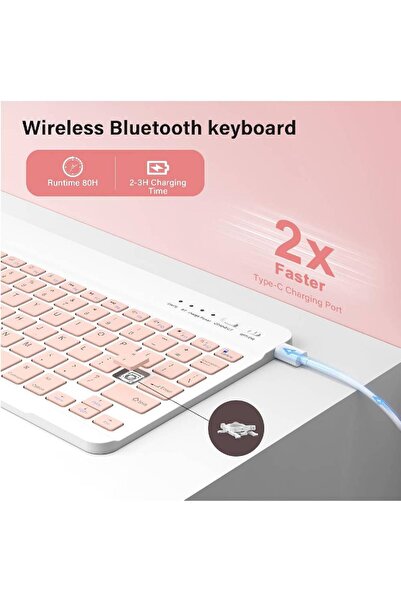 HYX Keyboard Case for iPad 11th (A16) 11" & 10th Gen 10.9" – Detachable Wireless Keyboard, Pencil