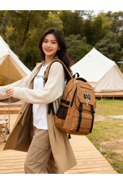 Generic College Student Outdoor Travel Leisure Trend Dual-Shoulder Backpack