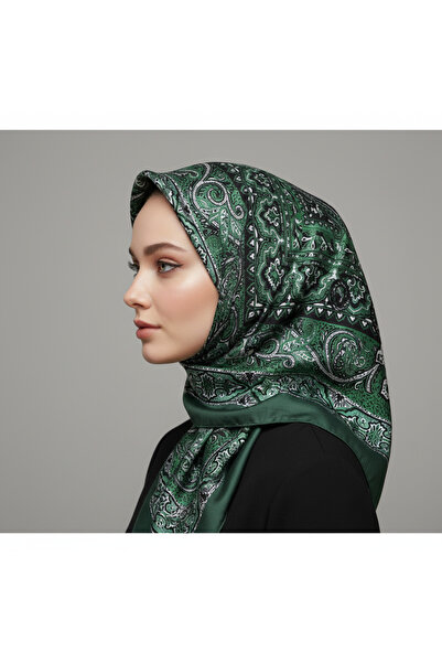 MİSS İPEK Elegant Paisley Patterned Silky Shawl 70 X 180