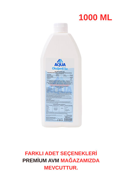 aquamed Oksijenli Su 1000 ml | Cilt ve Yüzey Temizliği İçin Oksijenle Güçlendirilmiş Formül