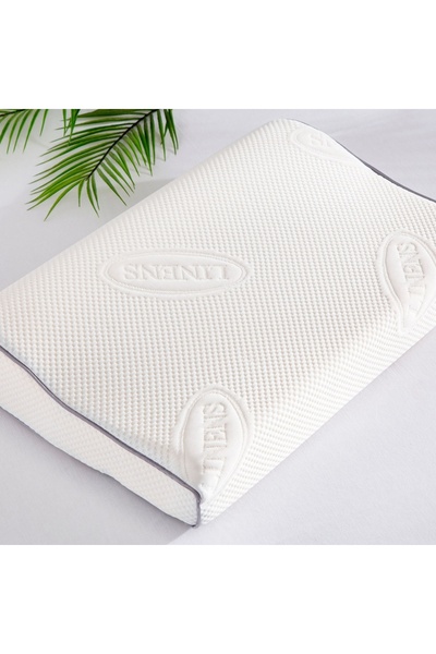 Linens Pernă Relaxy Visco 39x60x11-9 cm cu suport pentru gât