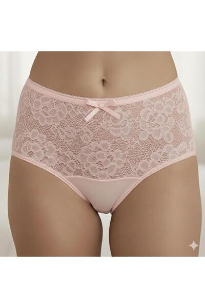 Roft & Pink 4-Piece High Waist Lace Women's Panties Set-Cotton Slip Comfortable and Shaping / Sculpting