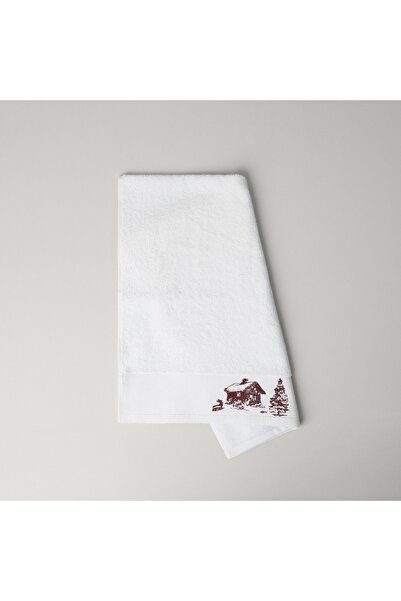 Linens Chalet Cotton 50X85 cm Face Towel White