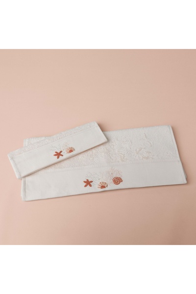 Linens Cowry Bamboo Hand Towel 30X45 cm Salmon