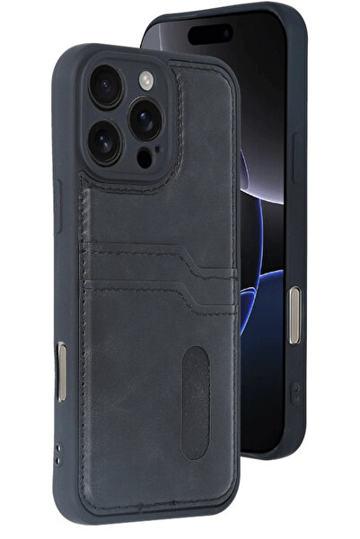 NewFace حافظة آيفون 16 برو من آر دي بي واي دي إن مع حامل بطاقات جلدي (155025)...