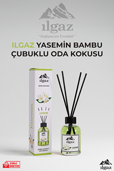 ILGAZ Yasemin Çiçeği Bambu Çubuklu Oda Kokusu 110 ml | Red Diffuser Jasmine S...