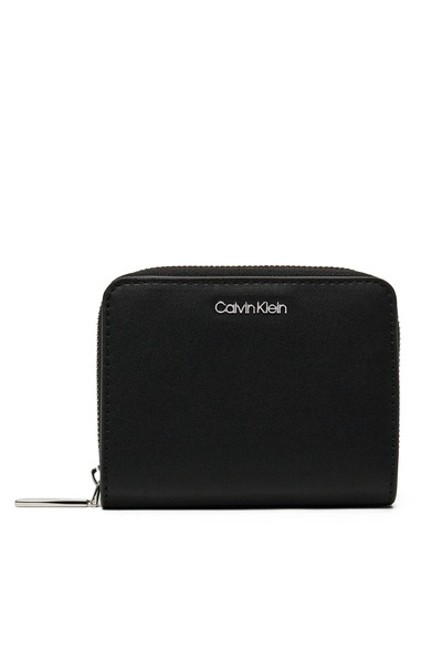 Calvin Klein Ck Must Md Zip Around W/ Flap Women Black Wallet Lv04F1029G-Ub1