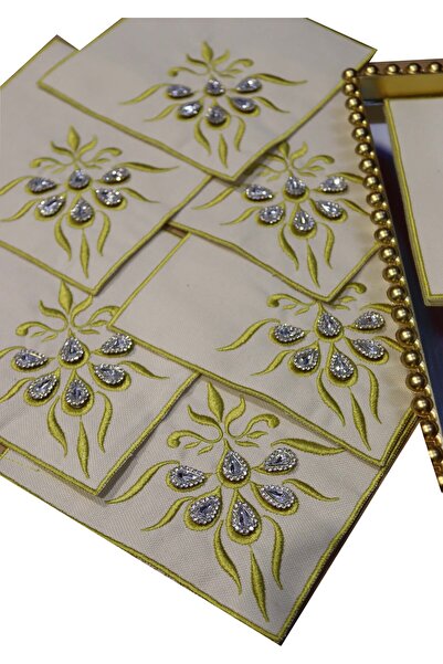 vipceyiz Șervețele de aur cu piatră de diamant Kokyeyl