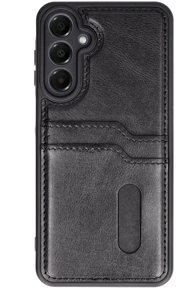 NewFace حافظة RDBYDN لهاتف سامسونج جالاكسي S24 FE، حافظة جلدية مع حامل لبطاقات الأعمال (180828) - أسود