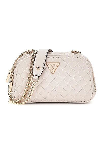 Guess Γυναικεία τσάντα Eco Rianee Mini Crossbody - Κρεμ