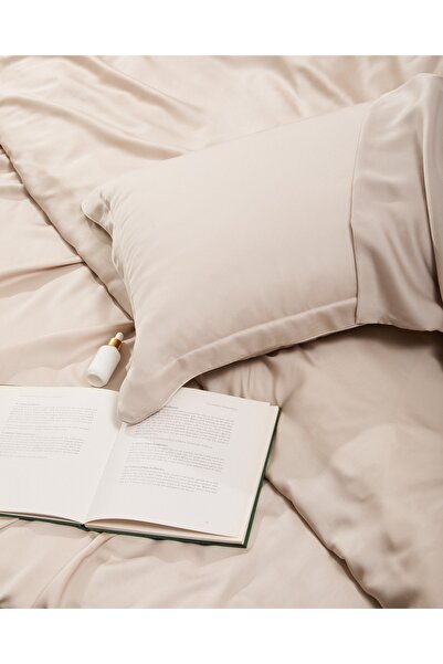 Linens X Tencel ™ Lyocell Single Fitted Sheet Beige