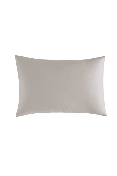 Linens Mix&Match Cotton Satin 2-Piece Standard Pillowcase Set Stone