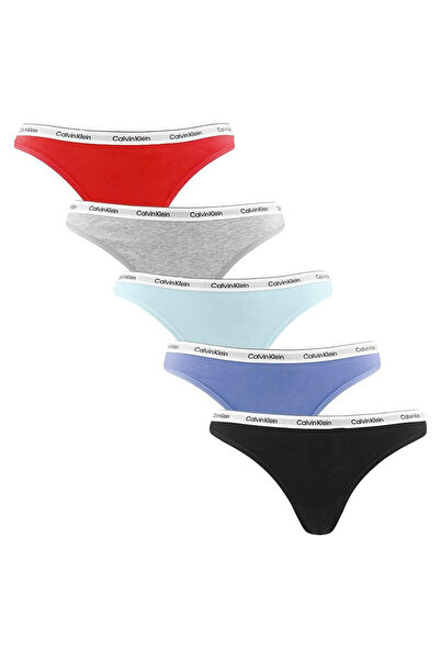 Calvin Klein KADIN 5 Lİ TANGA QD5221E-W9V