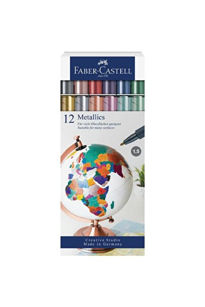 Faber Castell Faber-Castell Metalik Markör 12'li Set