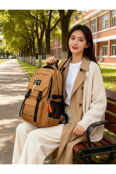 Generic College Student Outdoor Travel Leisure Trend Dual-Shoulder Backpack