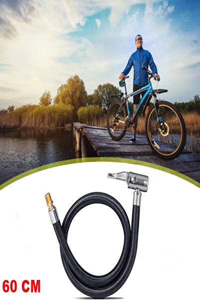 MasterCar 60 Cm Yedek Pompa Ve Kompresör Bağlantı Hortumu Lastik Şişirme Hortumu Tüm Modeller İle Uyumlu