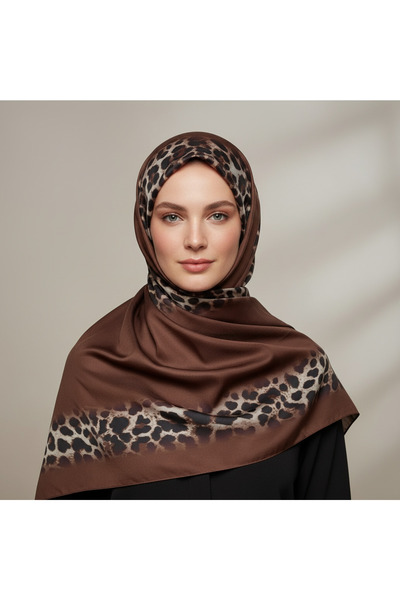 Bonjela Soft Elegant Leopard Patterned Fashion Trend Shawl 70 X180