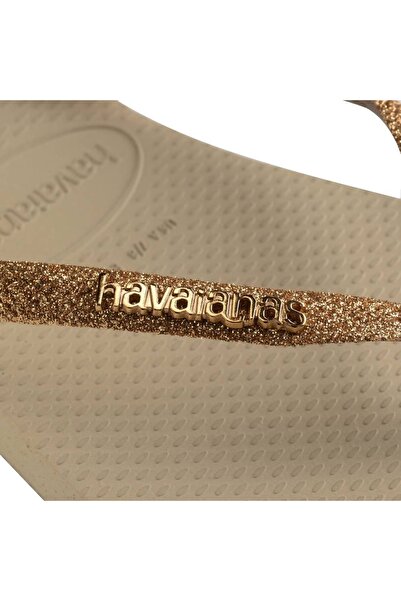 Havaianas Dámské béžové pantofle Slim Glıtter II - 4146975