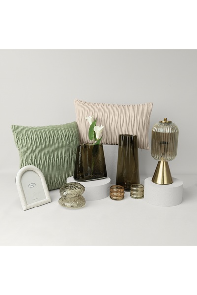 Linens Fiddle 30X50 cm Throw Pillow Cover Beige