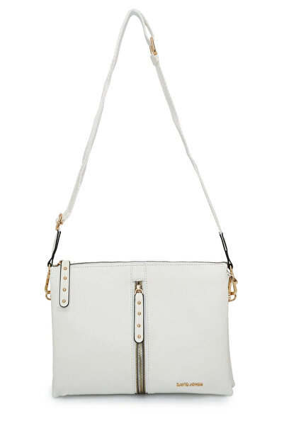 David Jones Γυναικεία τσάντα ώμου Λευκή