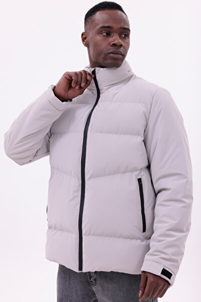 freemen Men's Stone Waterproof Jacket Nova Fabric Removable Hooded Zipper Detail