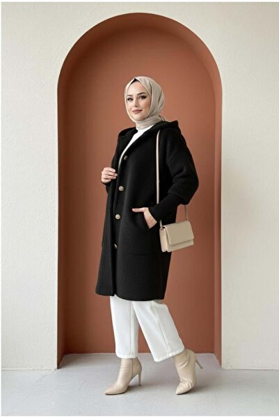 MODARTE Kısa Kapşonlu Kaban