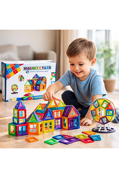ideal STORE Set inteligent de construcție magnetic IdealSTORE Lumea blocurilor 3D