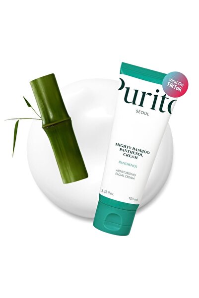 Purito Mighty Bamboo Panthenol Cream - Güçlendirici ve Nemlendirici Bambu Özlü ve Pantenollü Krem 100ml