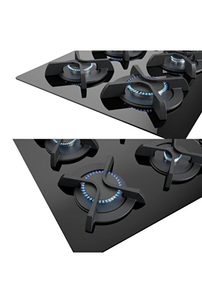 Teka GBC 64002 KBC BK Ankastre Ocak, Siyah cam, 60 cm