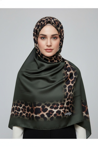 Bonjela شال ناعم وأنيق بتصميم نمط الفهد على الموضة