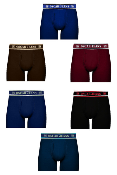 OSCAR JEANS مجموعة من 6 قطع ملابس داخلية رجالية ممتازة مصنوعة من القطن بنسبة ...
