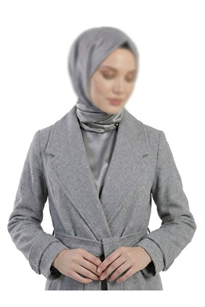 dcn giyim 1985 Women's Belted Coat Manto-1299