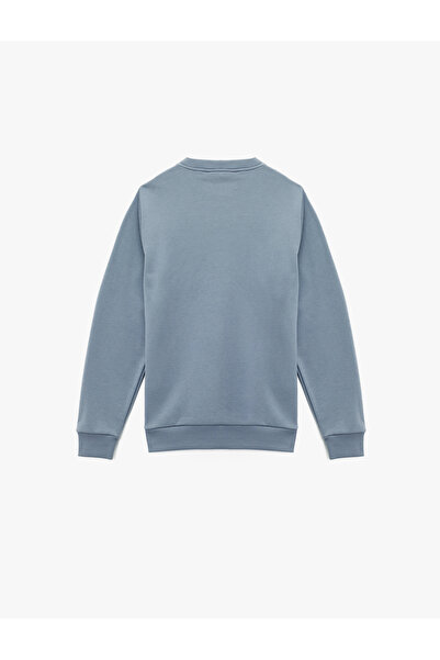 Koton Φούτερ με μακρυμάνικο λαιμόκοψη με στάμπα