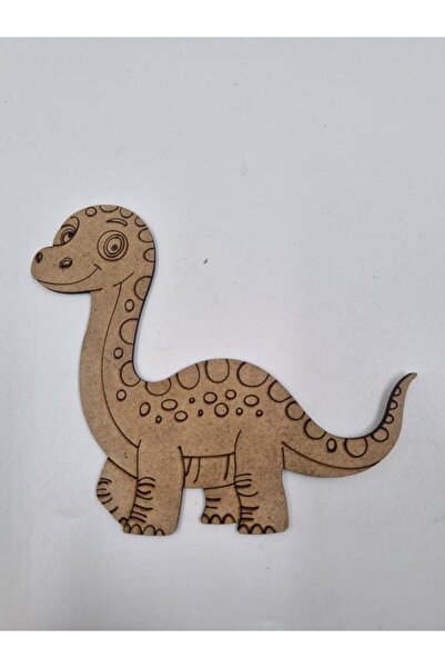 Genel Markalar 1 Adet Sevimli Dinozor Model 6 Ahşap Boyama Okul Diy Etkinlik ...
