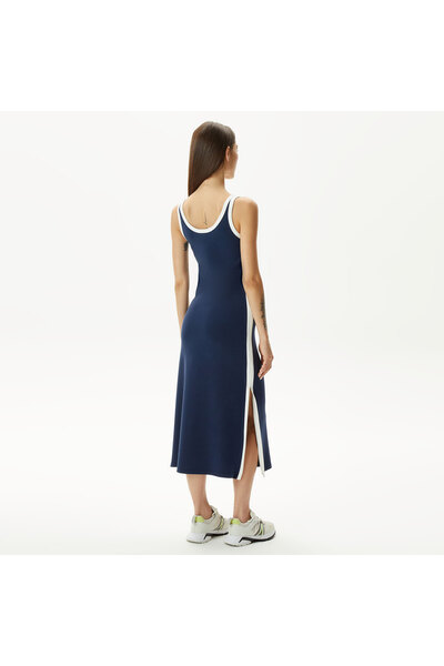 Lacoste Kadın Straight Fit Lacivert Elbise