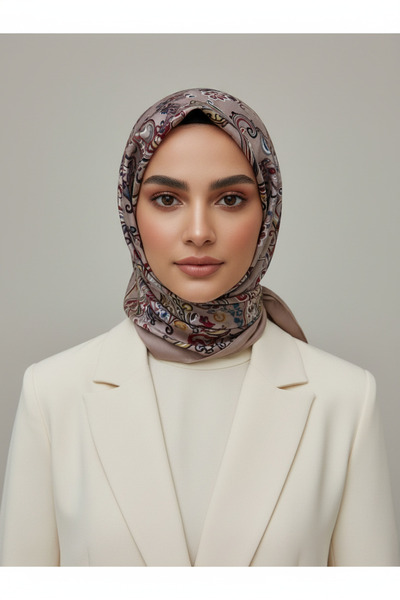 Bonjela شال أنيق بنمط زهرة عثمانية