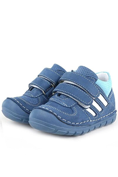 Rakerplus Grizzy Genuine Leather Navy Blue First Step Baby Boy Shoes