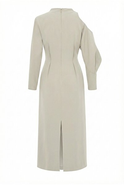 KAMEYA Stone Midi Dress with Shoulder Detail