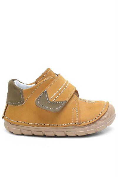 Rakerplus Popeye Genuine Leather Tan First Step Unisex Baby Shoes